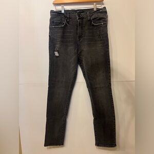Men’s True Religion jeans black gray denim 28 Logan
